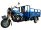 Μπλε τρίκυκλο φορτίου μηχανών 150CC καυσίμων με το στρογγυλό φορτίο 800kg προβολέων
