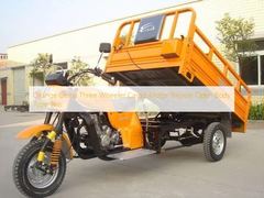 Orange China Three Wheeler Cargo Motor Tricycle Open Body Type 9kw