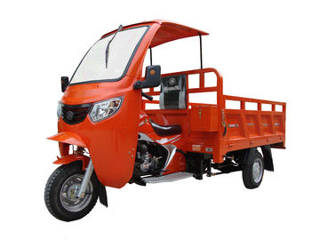 Πορτοκαλί τρίτροχο 200cc 250cc/τρίτροχη μοτοσικλέτα φορτίου με τη στέγη φορτίου