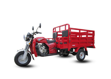 Κόκκινη τρίτροχη μοτοσικλέτα φορτίου με τη μηχανή αερόψυξης καθισμάτων επιβατών 150CC