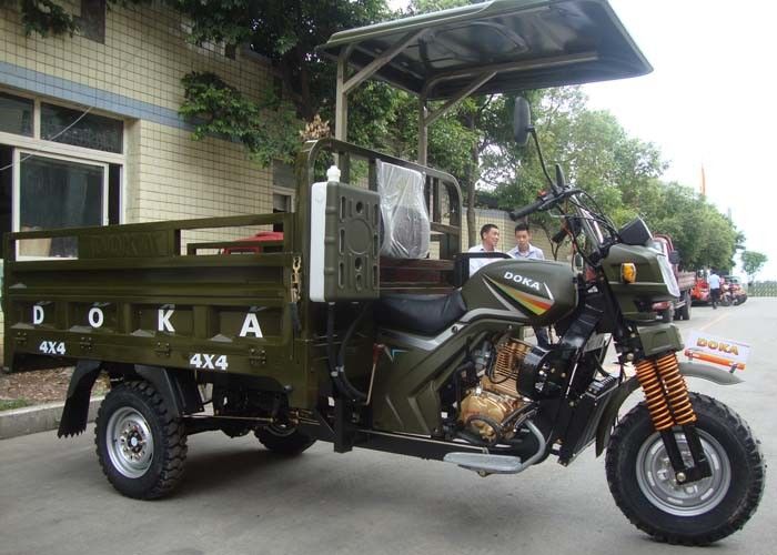 Το Drive άξονων μηχανοποίησε την κινεζική μοτοσικλέτα φορτίου 3 ροδών με το πλαίσιο χάλυβα και τον άξονα αυτοκινήτων