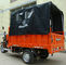 200CC τρίκυκλο φορτηγό παράδοσης φορτίου με την οπίσθια κάλυψη καμβά για τις υπαίθριες βρέχοντας περιοχές